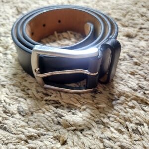 Allen Edmonds Broadway Avenue Dress Casual Black Leather Belt Sz 34